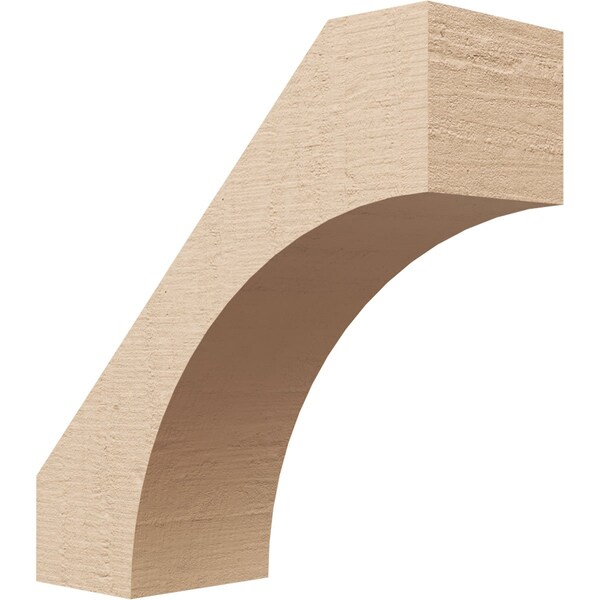 Ekena Millwork 5-inch W x 14-inch D x 14-inch H Westlake Rough Cedar Woodgrain TimberThane Knee Brace, Primed BRCUR05X14X14WTLRCPR - main